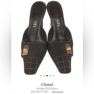 Chanel vintage 2002 mules